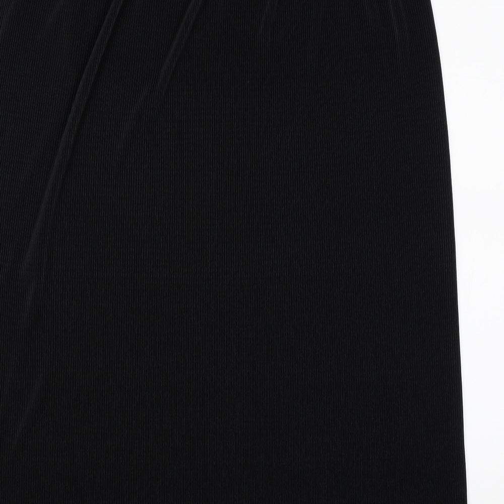 Preworn Womens Black   Swing Skirt Size 18