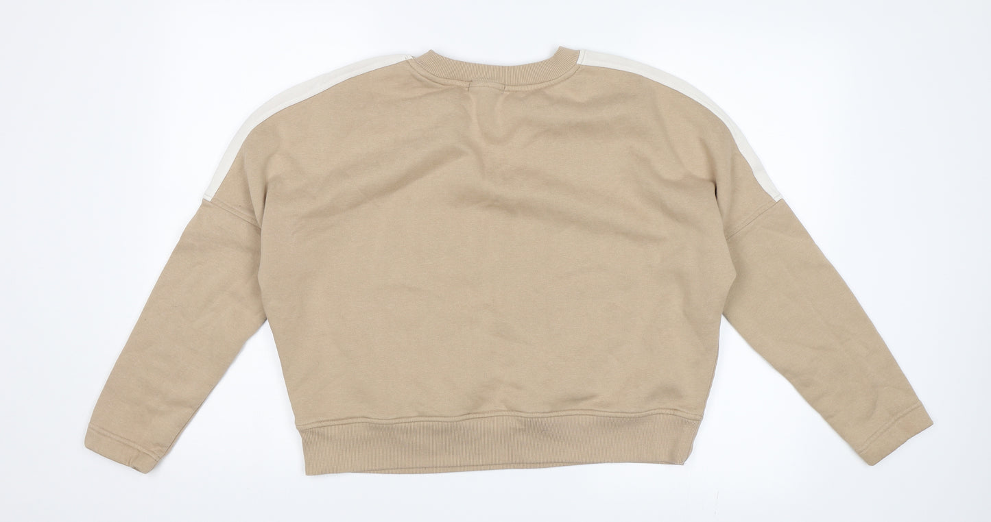 Primark Womens Beige   Pullover Sweatshirt Size M  - Cropped