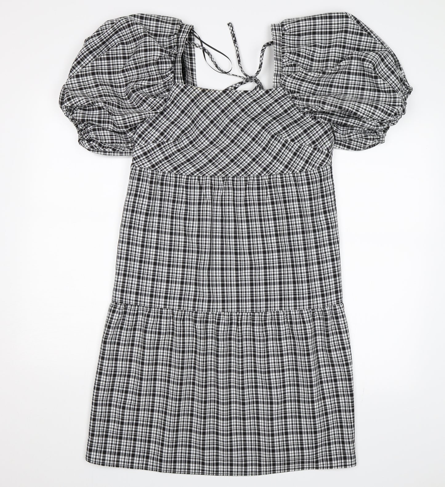 Papaya Womens Black Check  Shift  Size 8