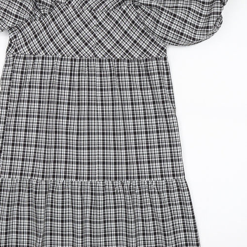 Papaya Womens Black Check  Shift  Size 8