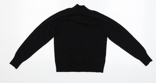Front view of ASOS women’s black jumper, size UK 4