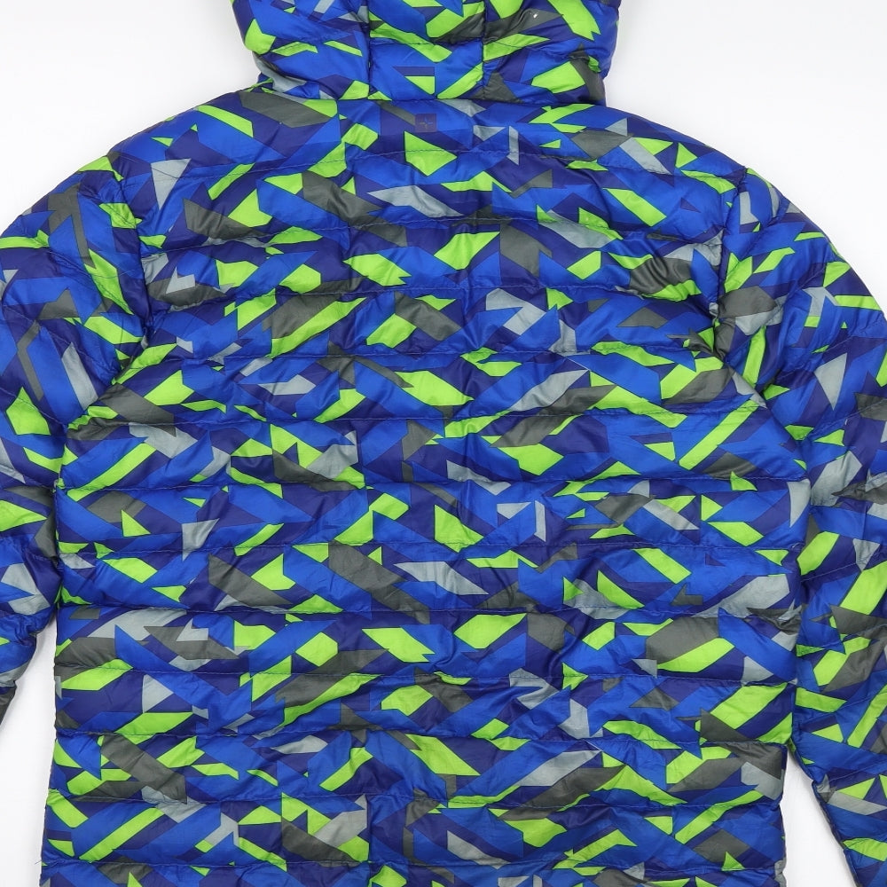Mountain Warehouse Boys Blue Geometric  Jacket  Size 13 Years