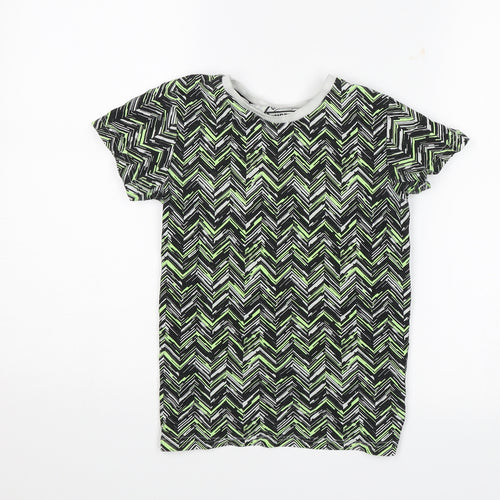 Matlan Boys Green Geometric  Basic T-Shirt Size 8 Years