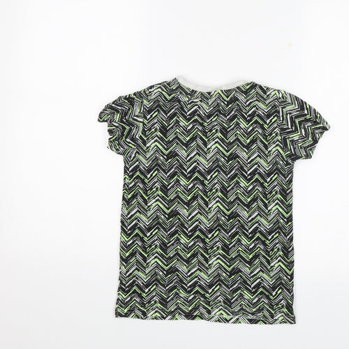 Matlan Boys Green Geometric  Basic T-Shirt Size 8 Years