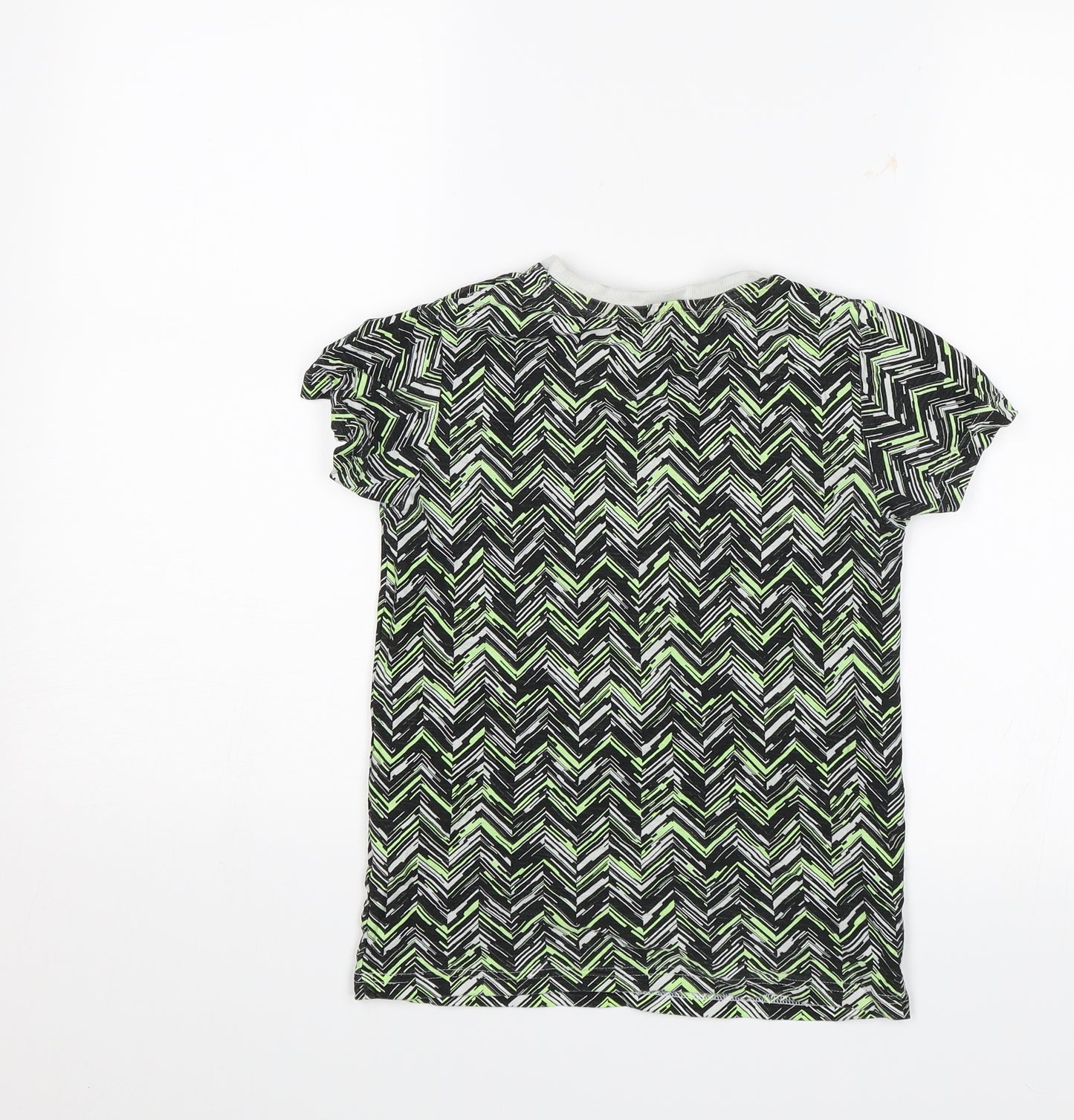 Matlan Boys Green Geometric  Basic T-Shirt Size 8 Years