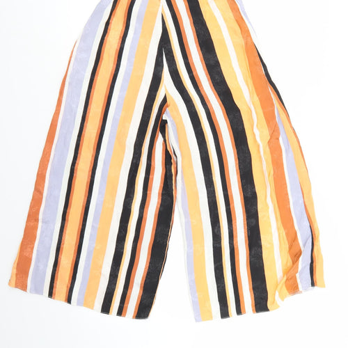 ASOS Womens Multicoloured Striped  Cropped Trousers Size 6 L20 in
