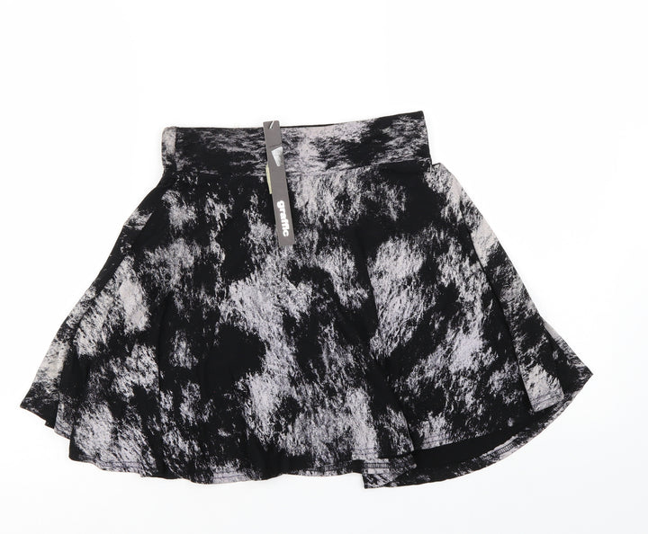 Graffic Womens Black   Mini Skirt Size S