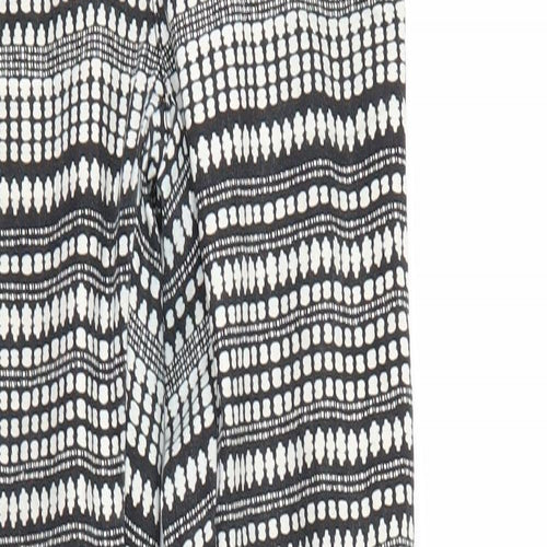 H&M Womens Multicoloured Geometric  Jegging Trousers Size 6 L28 in