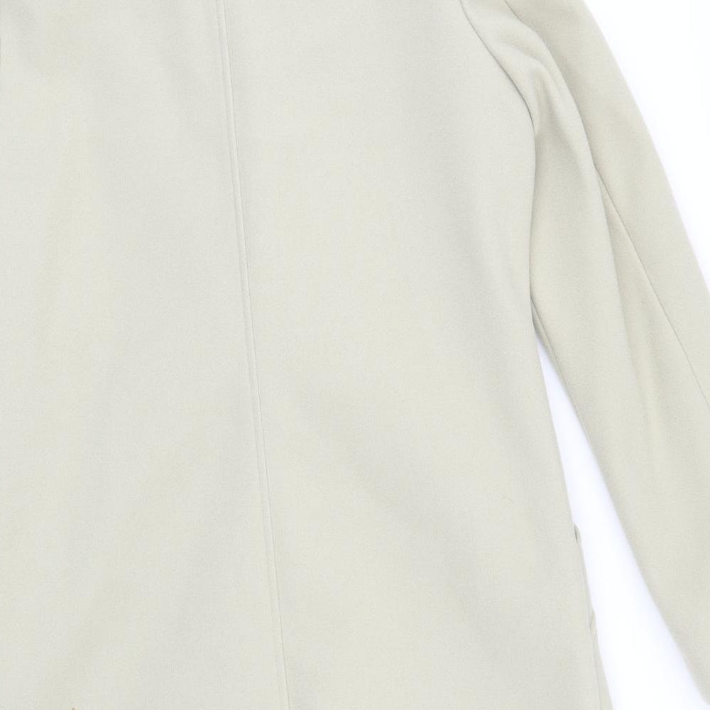 George Womens Ivory   Overcoat Coat Size 10  - ivory/very light green