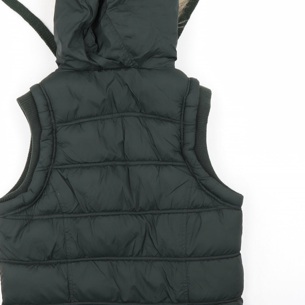 Hudson & rose Womens Green Geometric  Gilet Jacket Size 12