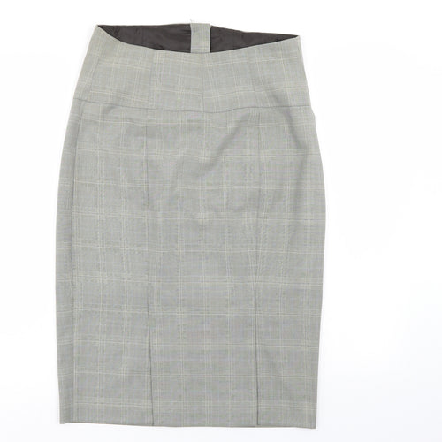 Limited Collection  Womens Grey Check  A-Line Skirt Size 12