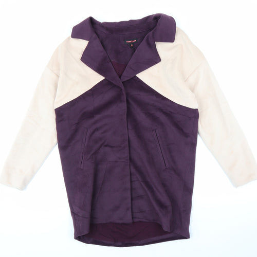 Nameless Womens Purple   Overcoat Coat Size S