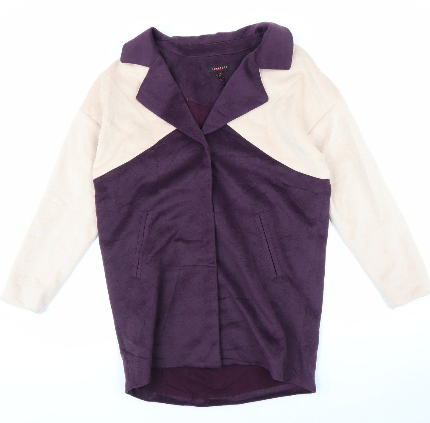 Nameless Womens Purple   Overcoat Coat Size S