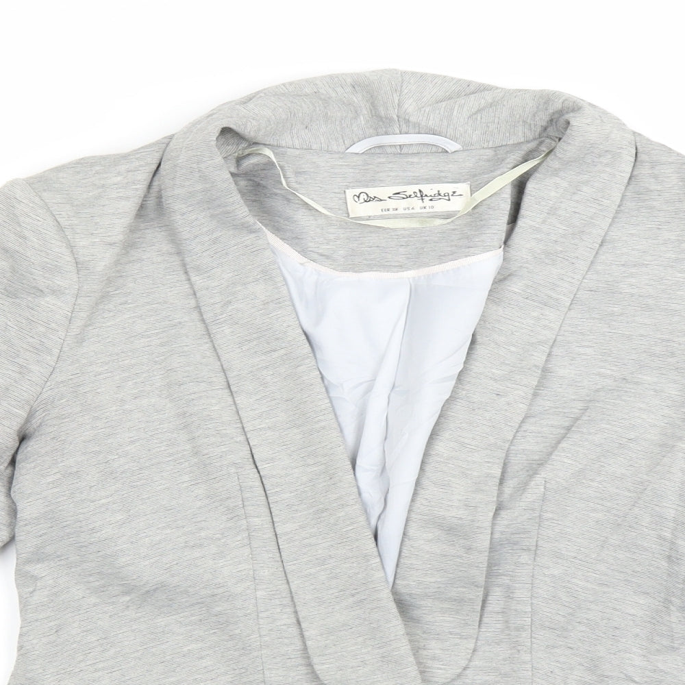 Miss Selfridge Womens Grey   Jacket Blazer Size 10