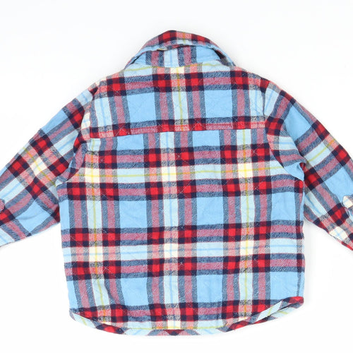 Marks and Spencer Baby Blue Plaid  Jacket  Size 12-18 Months