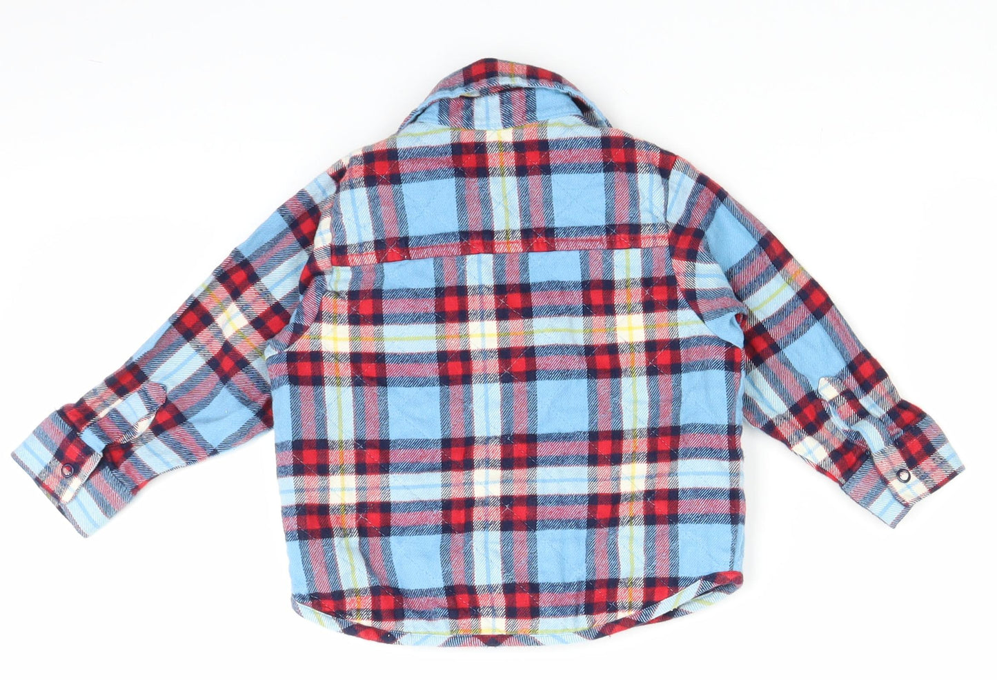 Marks and Spencer Baby Blue Plaid  Jacket  Size 12-18 Months