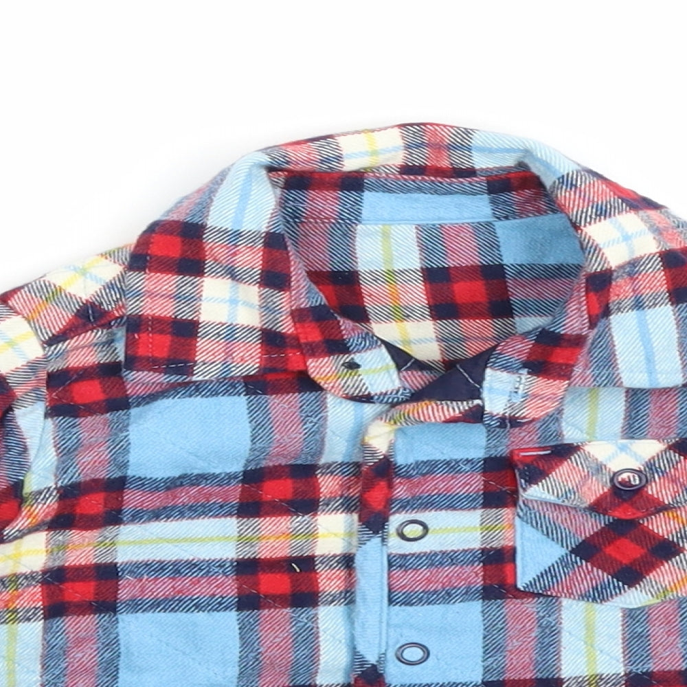 Marks and Spencer Baby Blue Plaid  Jacket  Size 12-18 Months