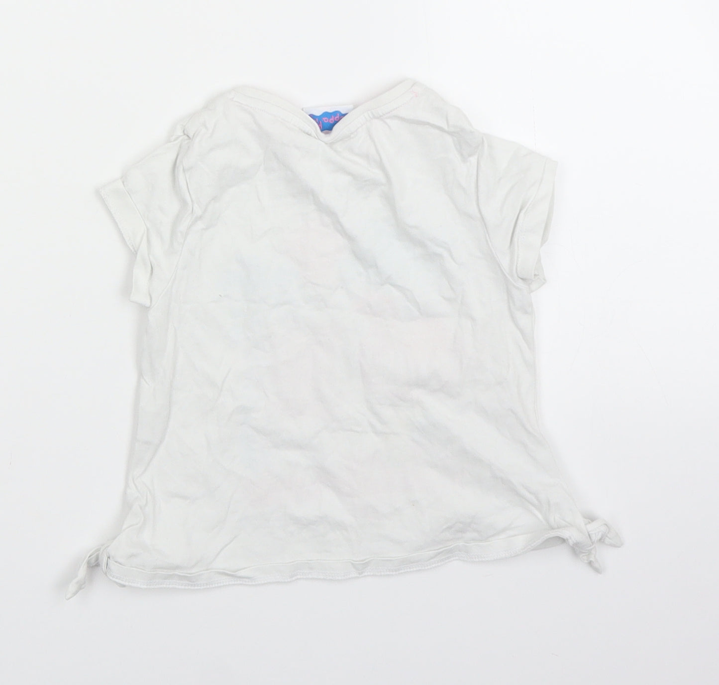 F&F Girls White   Basic T-Shirt Size 2-3 Years  - Peppa Pig