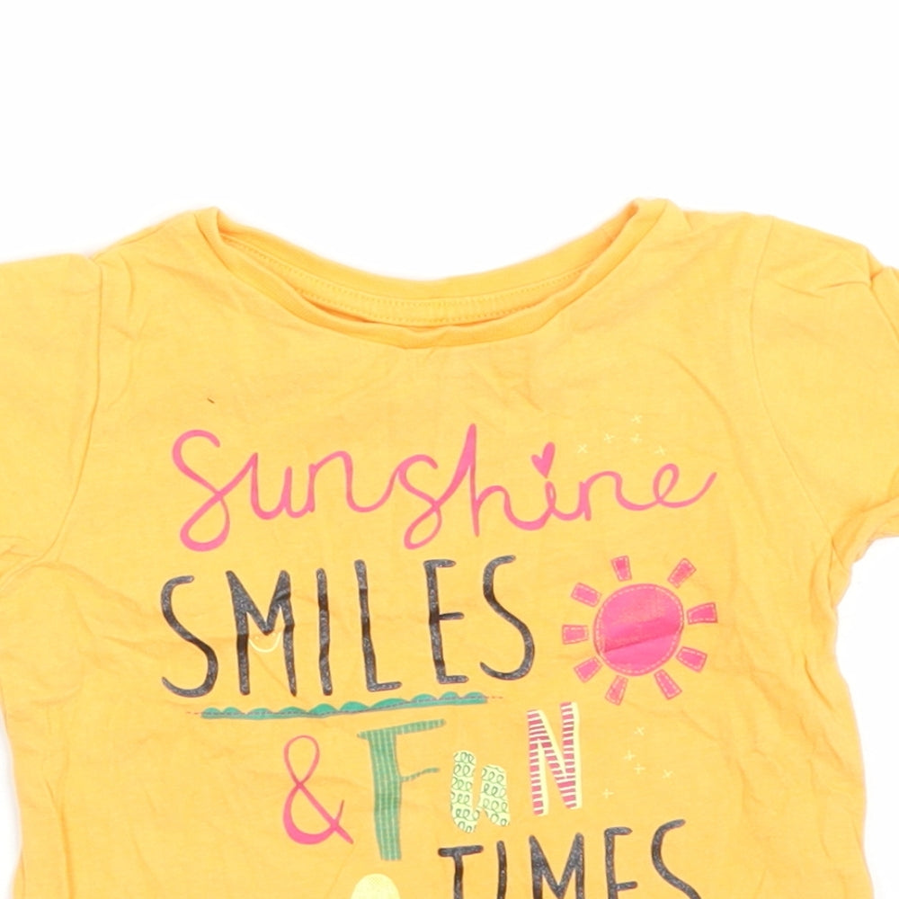 Nutmeg Baby Orange   Basic T-Shirt Size 18-24 Months
