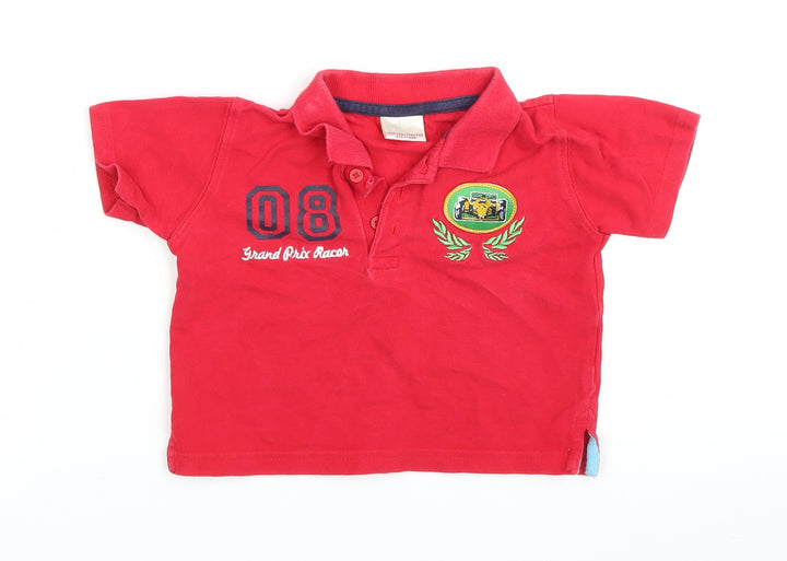 Morvis Mouse Baby Red Basic Polo Size 18-24 Months - F1