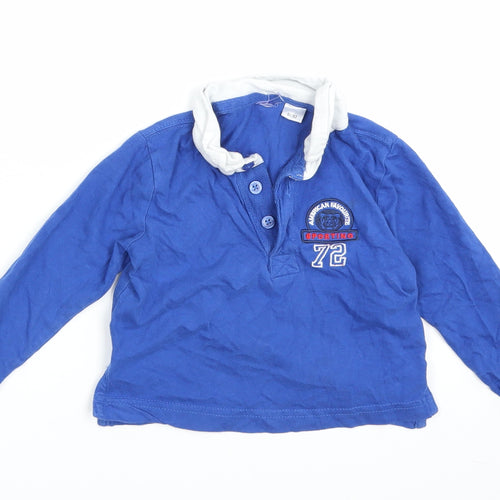 Preworn Baby Blue   Basic Polo Size 18-24 Months