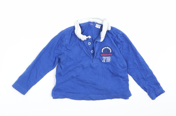 Preworn Baby Blue Basic Polo Size 18-24 Months