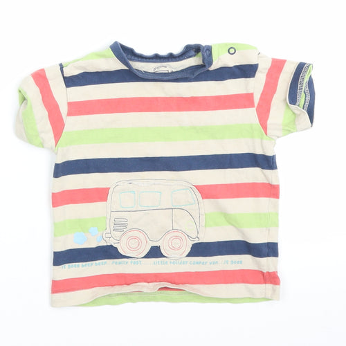 TU Baby Beige Striped  Basic T-Shirt Size 18-24 Months  - Camper Van