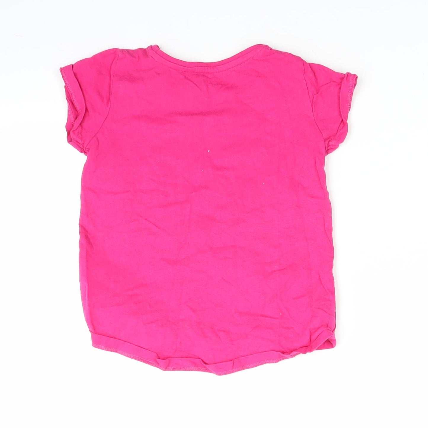 Nutmeg Girls Pink   Basic T-Shirt Size 4-5 Years