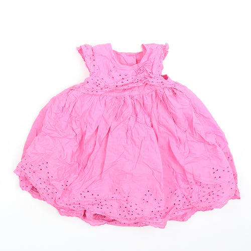 Mothercare Girls Pink   Fit & Flare  Size 12-18 Months