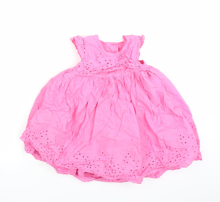 Mothercare Girls Pink Fit & Flare Size 12-18 Months