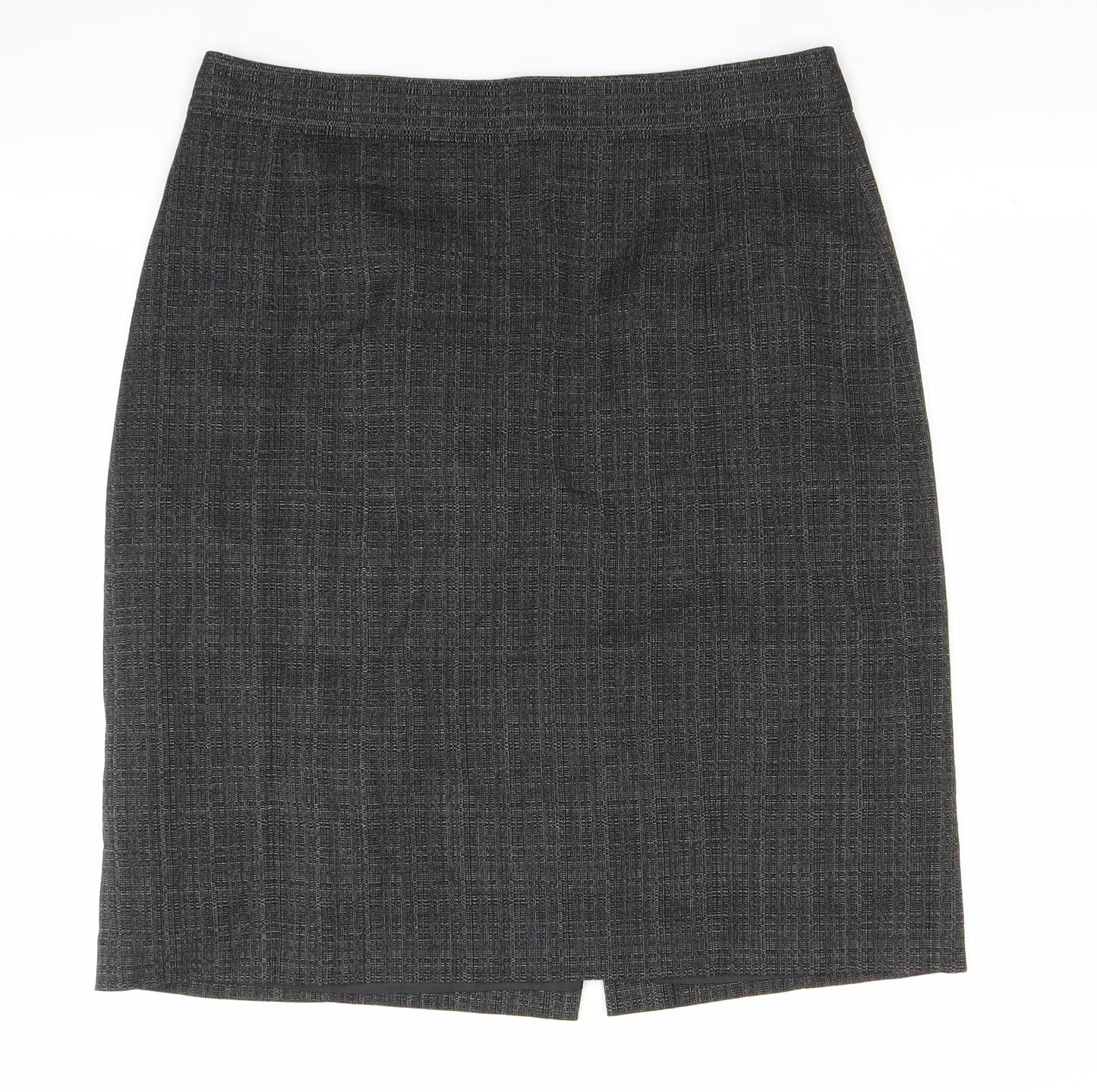 The Collection Womens Grey   Straight & Pencil Skirt Size 14