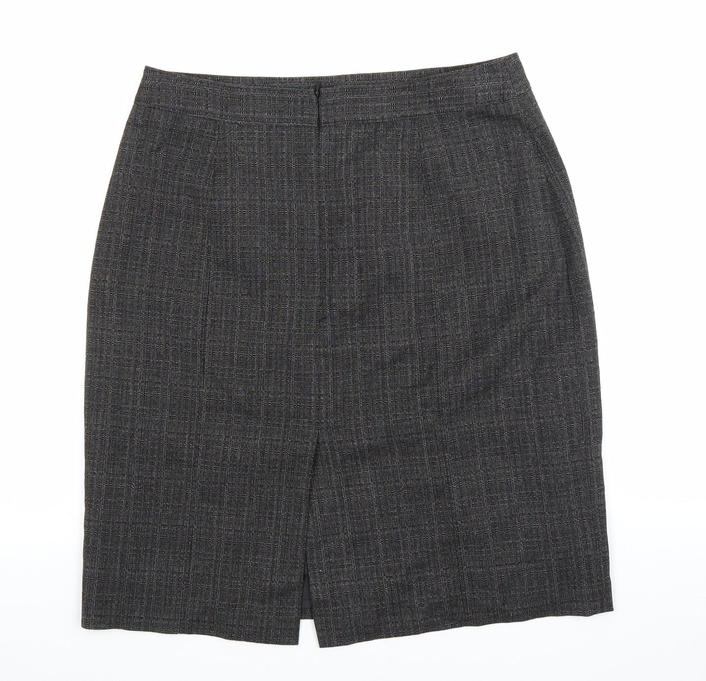 The Collection Womens Grey   Straight & Pencil Skirt Size 14