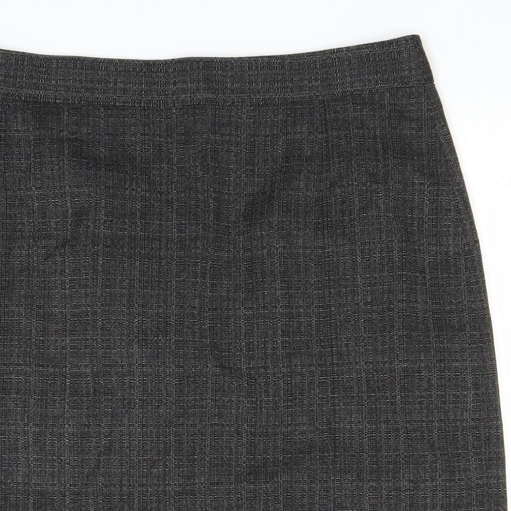 The Collection Womens Grey   Straight & Pencil Skirt Size 14