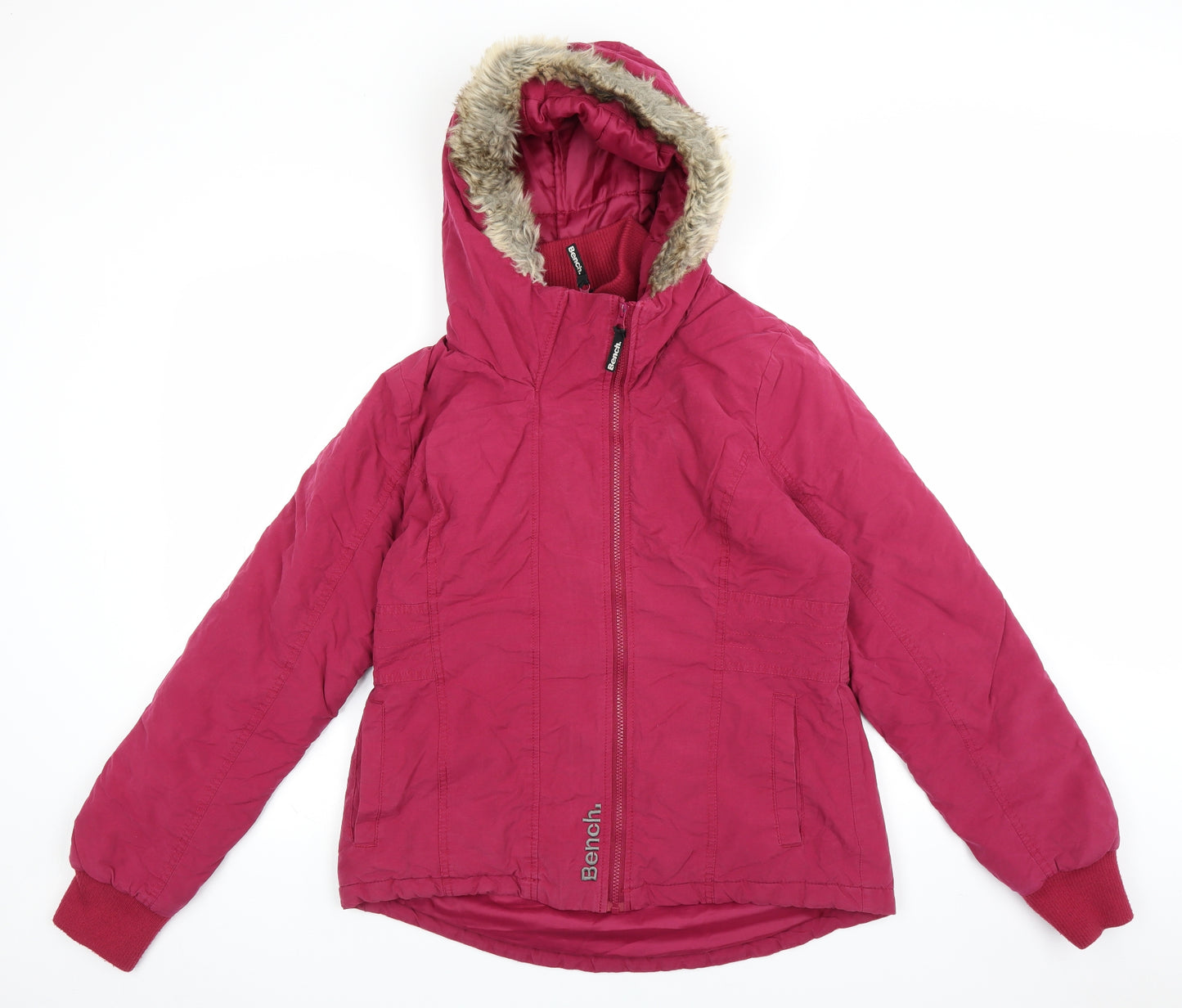 Bench Womens Pink   Parka Coat Size L