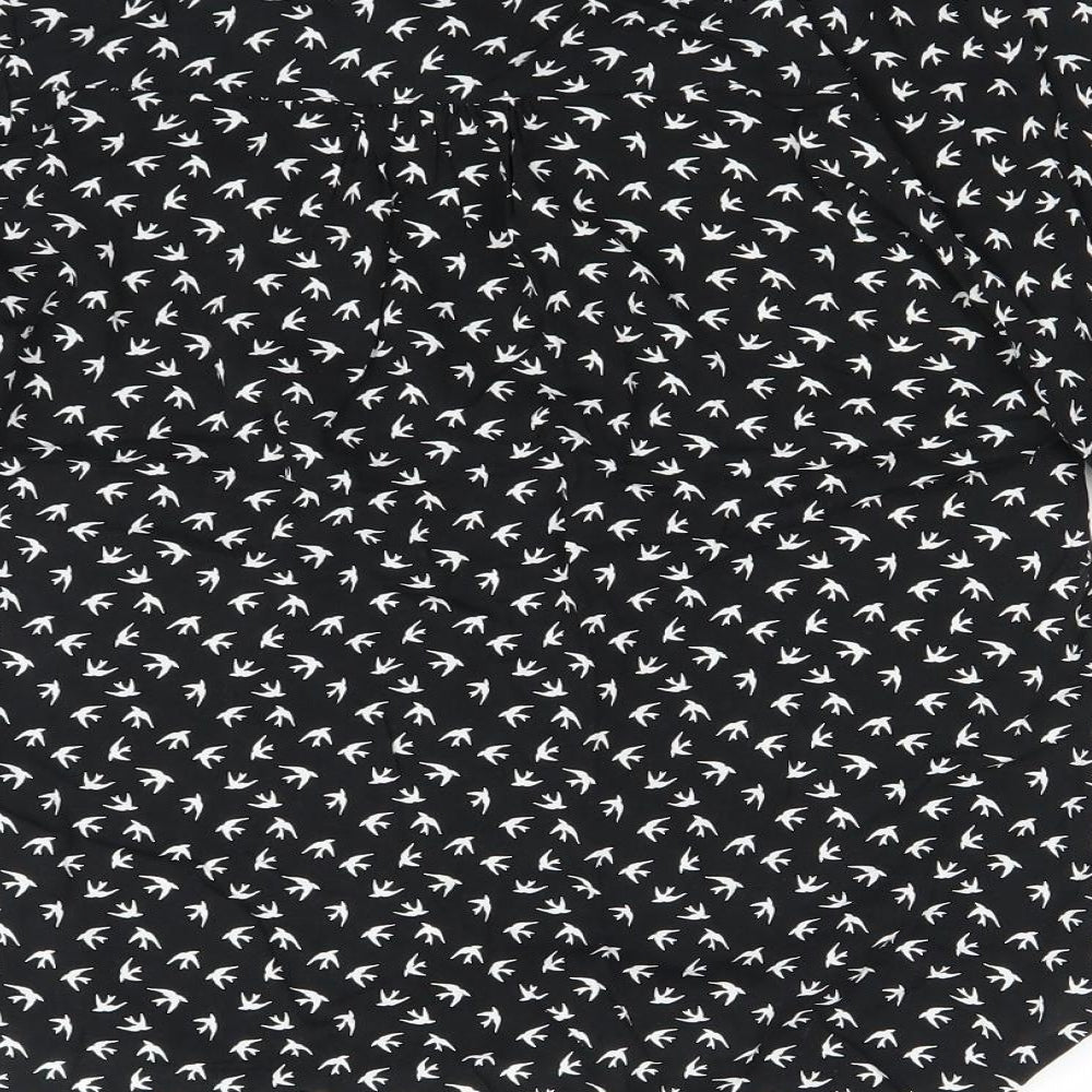 Atmosphere Womens Black Polka Dot  Basic Blouse Size 6
