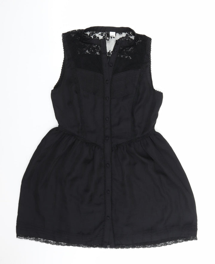 H&M Womens Black   Fit & Flare  Size 10