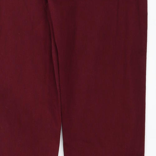Topshop Womens Red  Denim Straight Jeans Size 29 in L30 in
