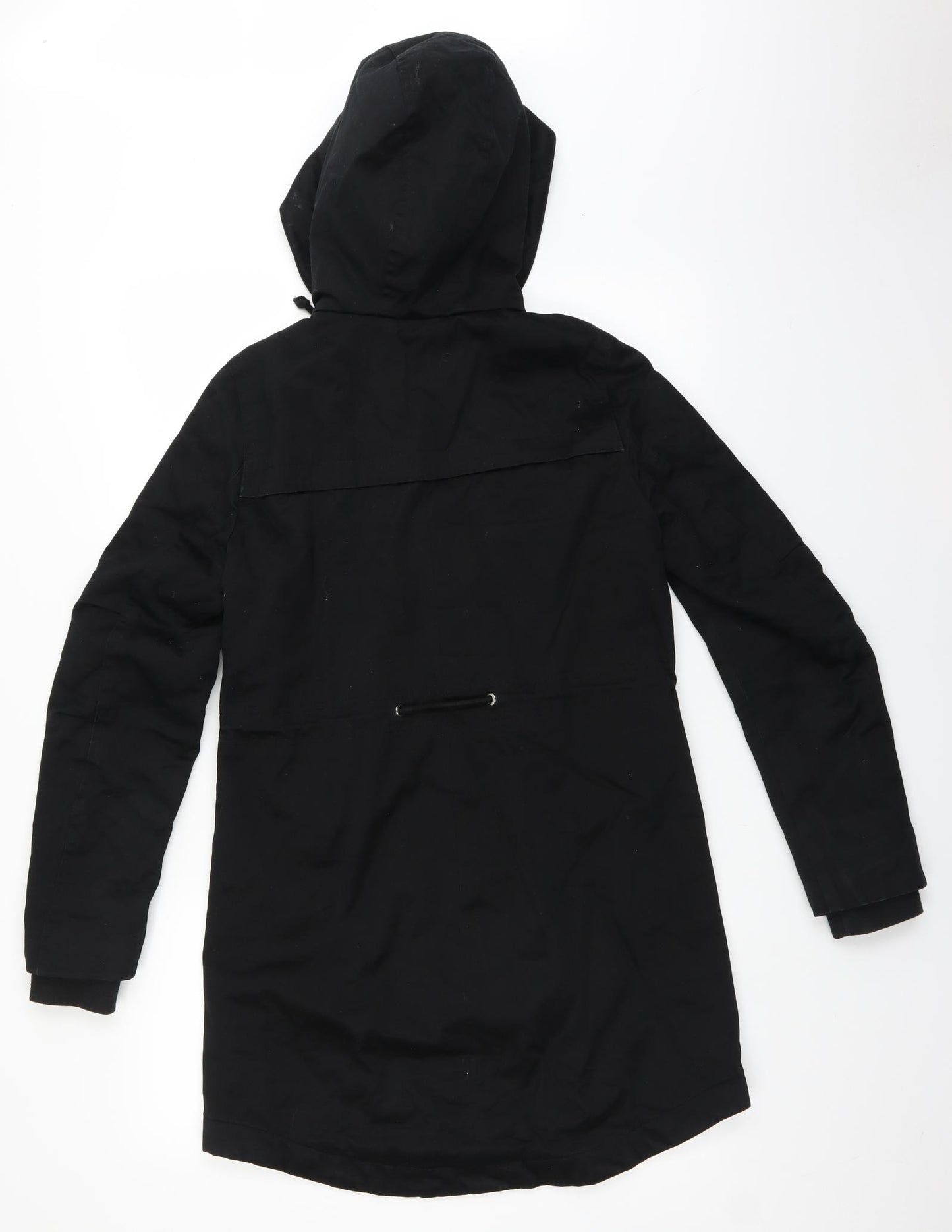 H&M Womens Black   Overcoat Coat Size 8