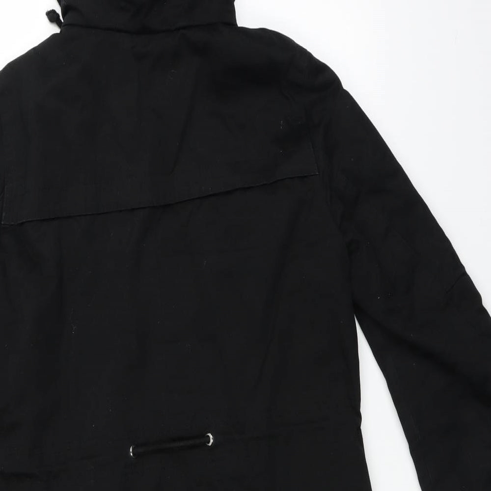 H&M Womens Black   Overcoat Coat Size 8