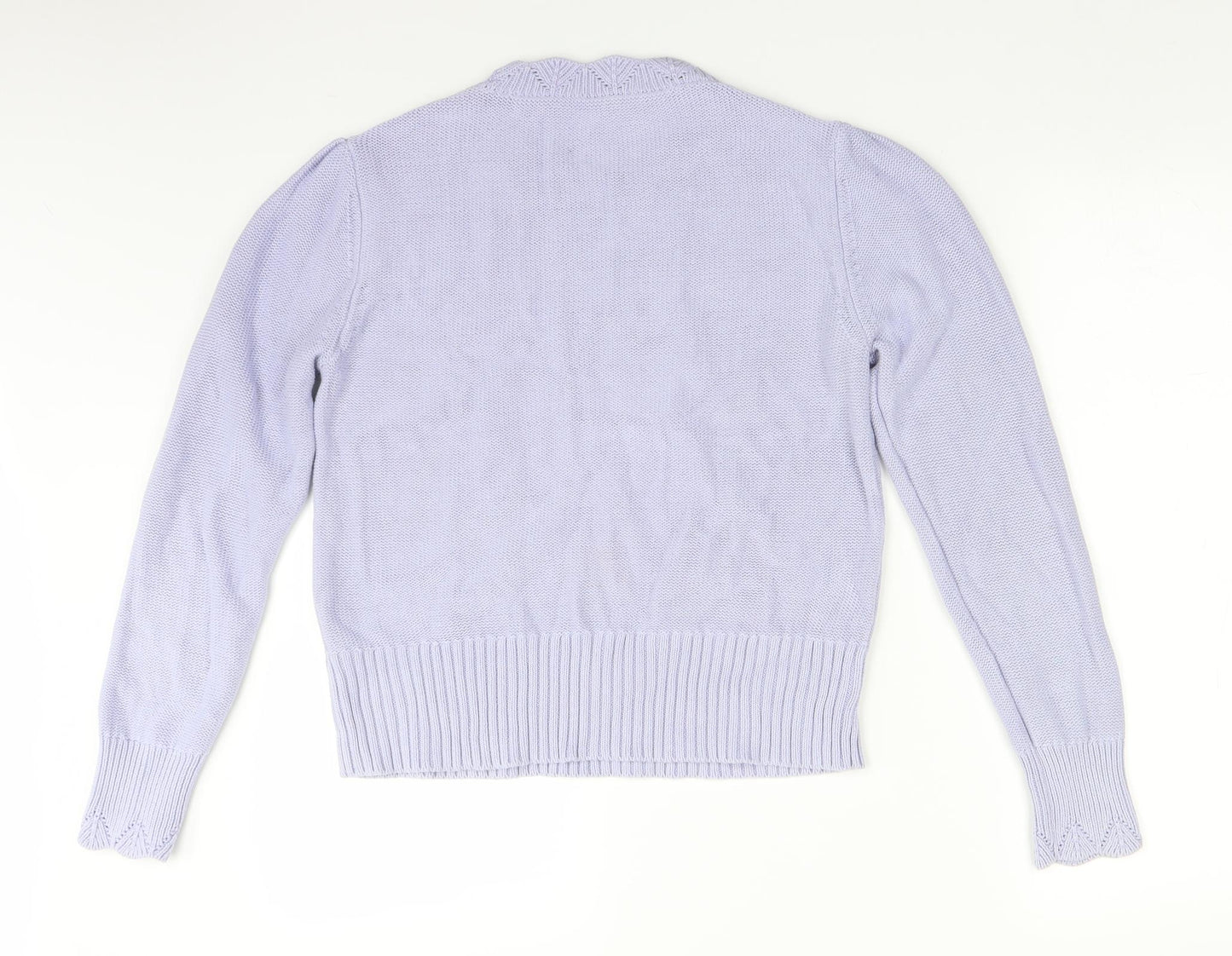 Oasis Womens Purple  Knit Pullover Jumper Size L