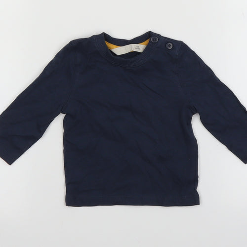 John Lewis Baby Blue   Basic T-Shirt Size 0-3 Months