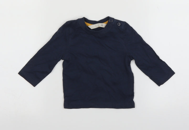 John Lewis Baby Blue Basic T-Shirt Size 0-3 Months