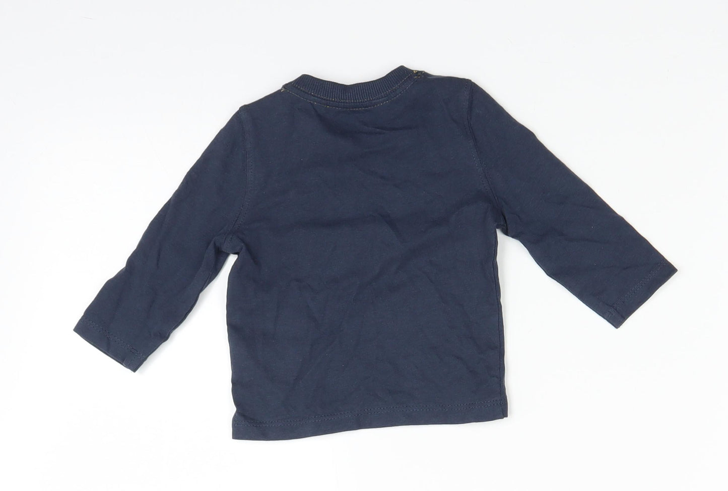 John Lewis Baby Blue   Basic T-Shirt Size 0-3 Months