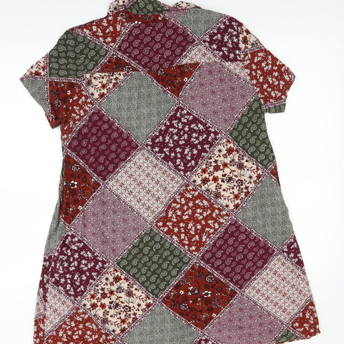 Lefties Womens Red Paisley  A-Line  Size M