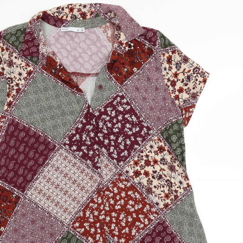 Lefties Womens Red Paisley  A-Line  Size M