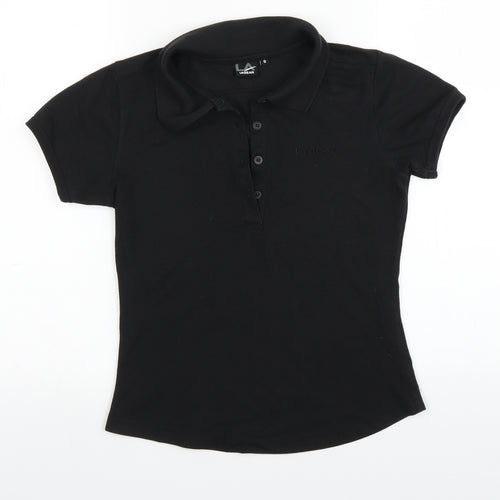 LA Gear Womens Black   Basic Polo Size 8