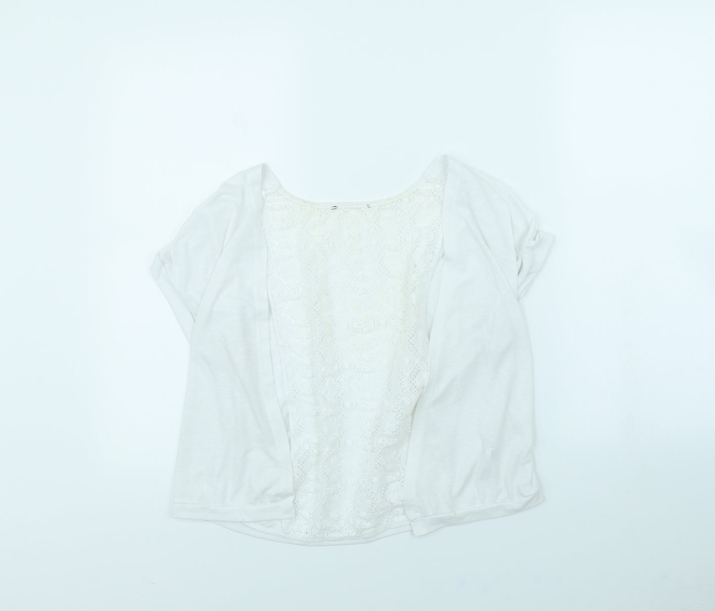 George Womens White   Cardigan Jumper Size 16