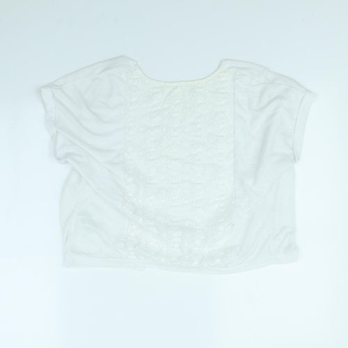 George Womens White   Cardigan Jumper Size 16
