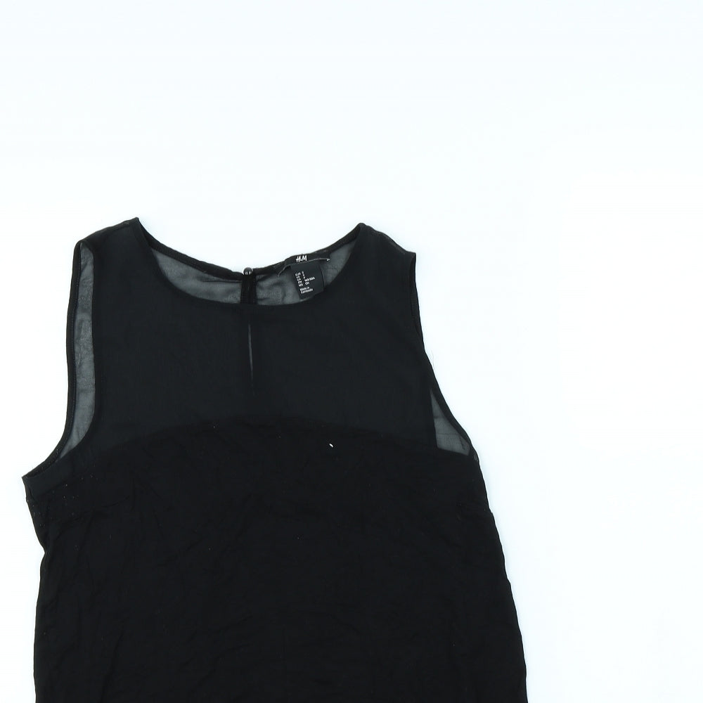 H&M Womens Black   Basic T-Shirt Size S