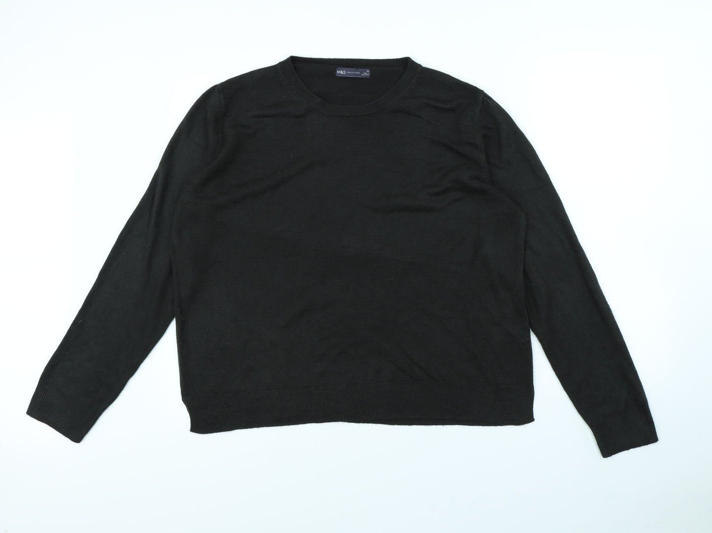 m&s Womens Red   Pullover Jumper Size 20